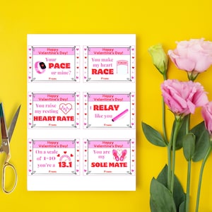 Tarjetas de San Valentín para corredores / Tarjetas imprimibles para correr / Tarjetas de San Valentín para corredores / Tarjetas de San Valentín para cross country / Tarjetas de San Valentín para atletismo