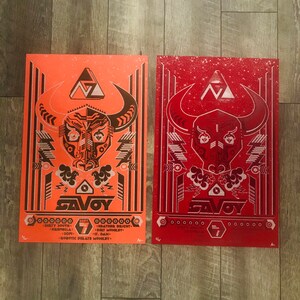 XLUSIV Bull Screen Print Art Poster