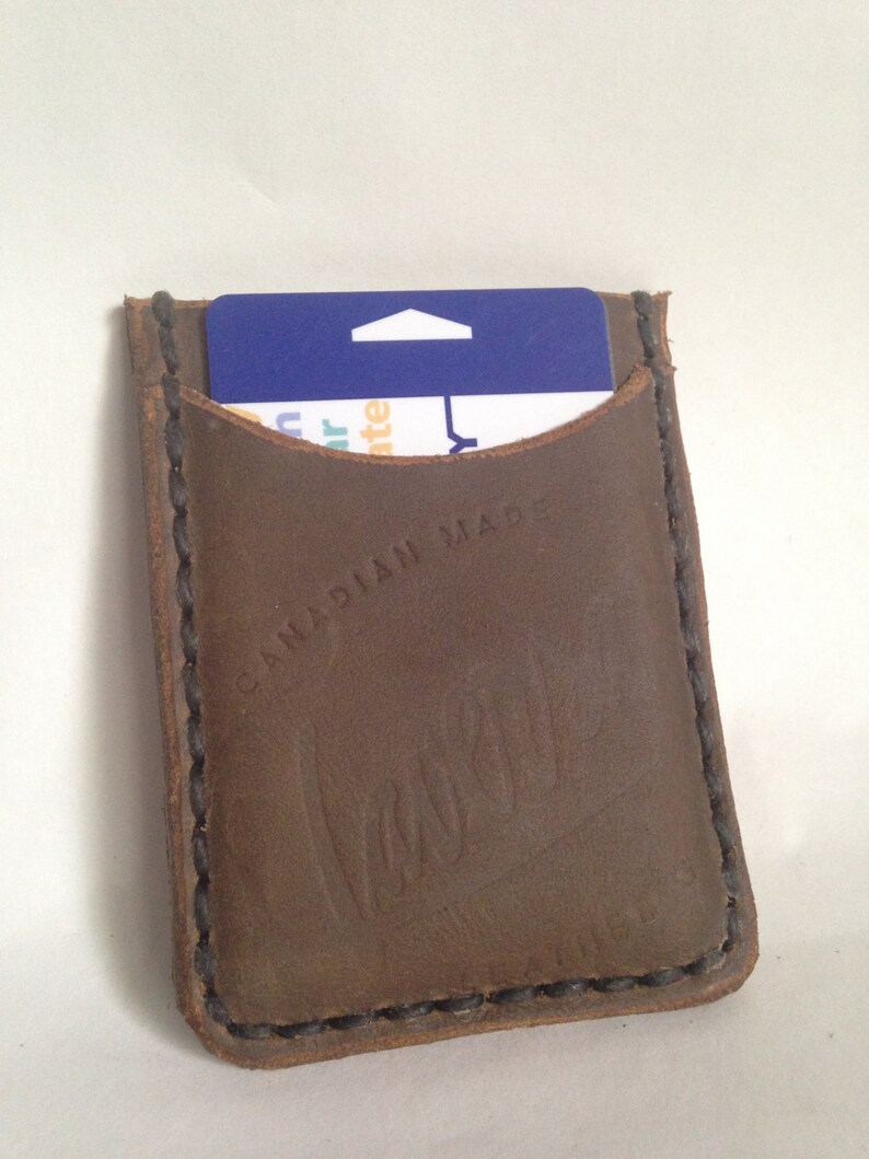 Leather Money Clip Card Wallet Leather Wallet Minimalist Etsy - image 0