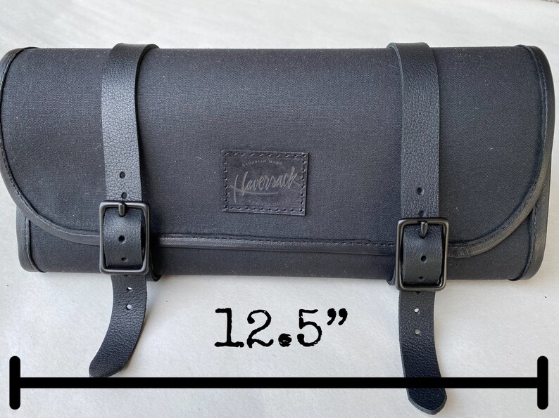 Motorcycle Fork Bag / Tool Bag for Motorcycle / Waxed Canvas Etsy