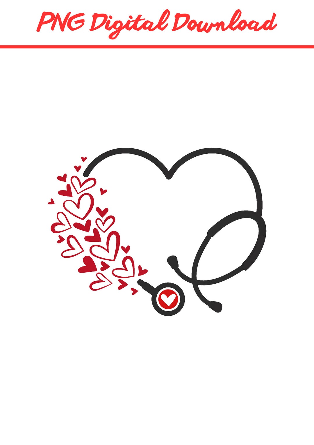 Heart Stethoscope Png, Stethoscope Png, Stethoscope Shirt Design