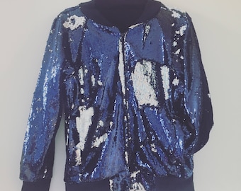 Sequin Bomber Jacket