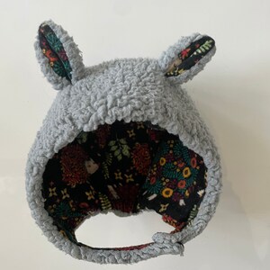 Made-to-order Kiddo Animal hat with snap closure