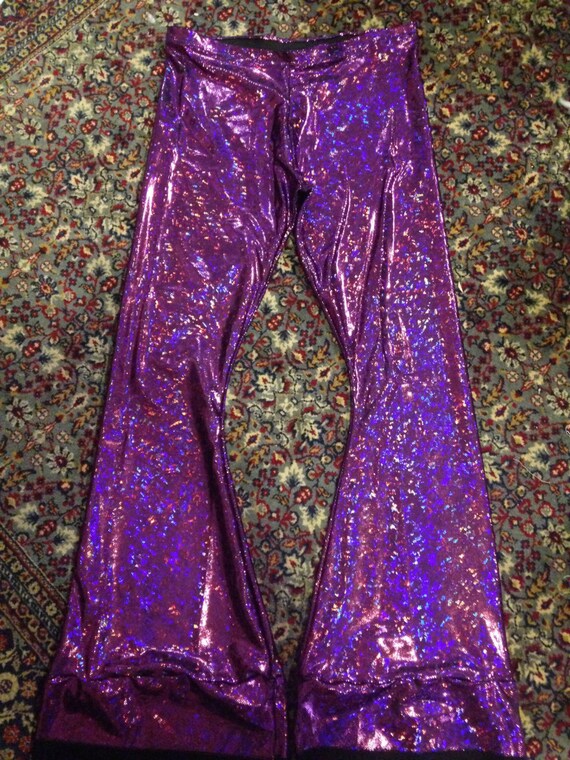 sparkly flare pants