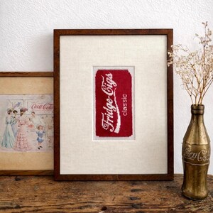 Fridge Cig Coca Cola Needlepoint Canvas- 18 Mesh, Hand-Painted Bild 2