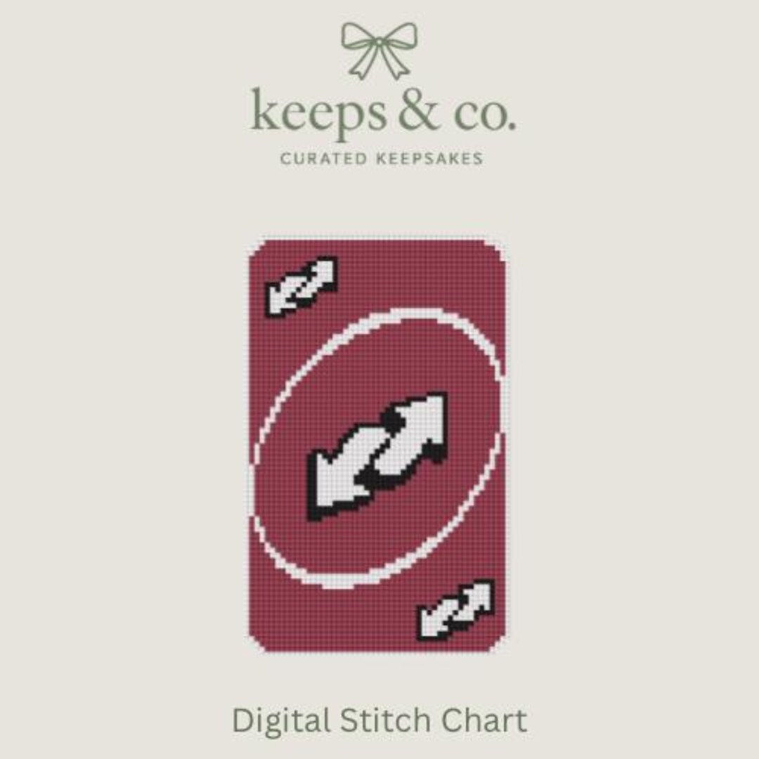 Reverse Uno Needlepoint Pattern PDF | Uno Reverso Needlepoint Chart ...