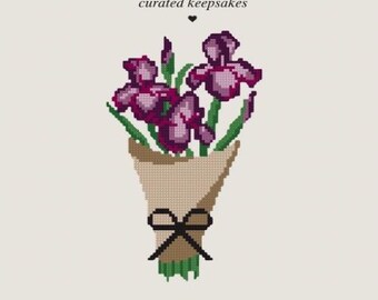 Blumenstrauß Nadelspitze Muster PDF | Blumenstrauß Nadelspitze Vorlage | Digitaler Download