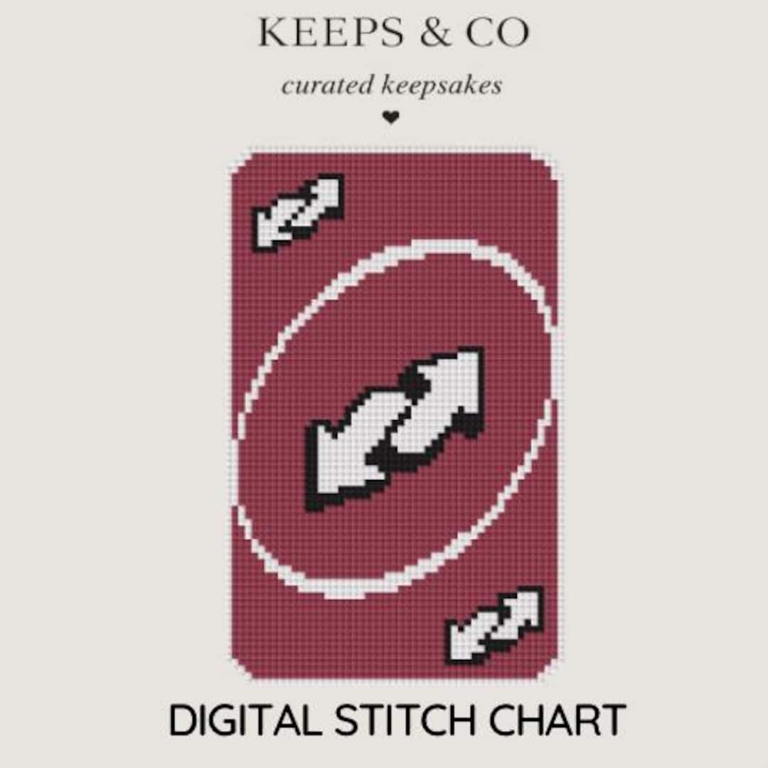 Reverse Uno Needlepoint Pattern PDF | Uno Reverso Needlepoint Chart ...