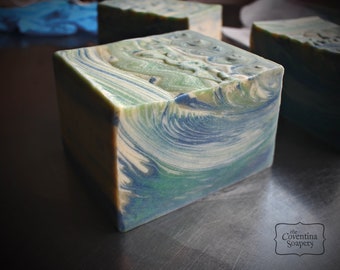 Custom 1lb Handmade Vegan Palm Free Soap. You Choose Scent, Colours etc. Made to Order