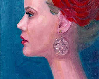 Fine Art Print, Flamenco Dancer Print, Dreams of Being a Flamenco Dancer, Woman Flower Art