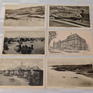 Lot de 6 cartes postales du Québec vintage Retro Travel Canada Canadian Gaspesie QC