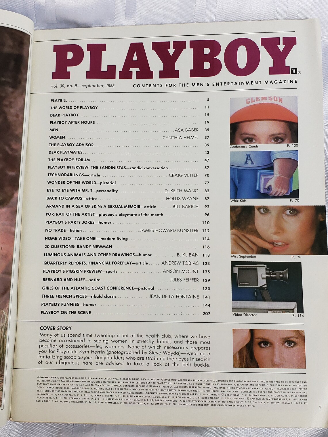 Playboy magazine September 1983 collectors back issue Etsy