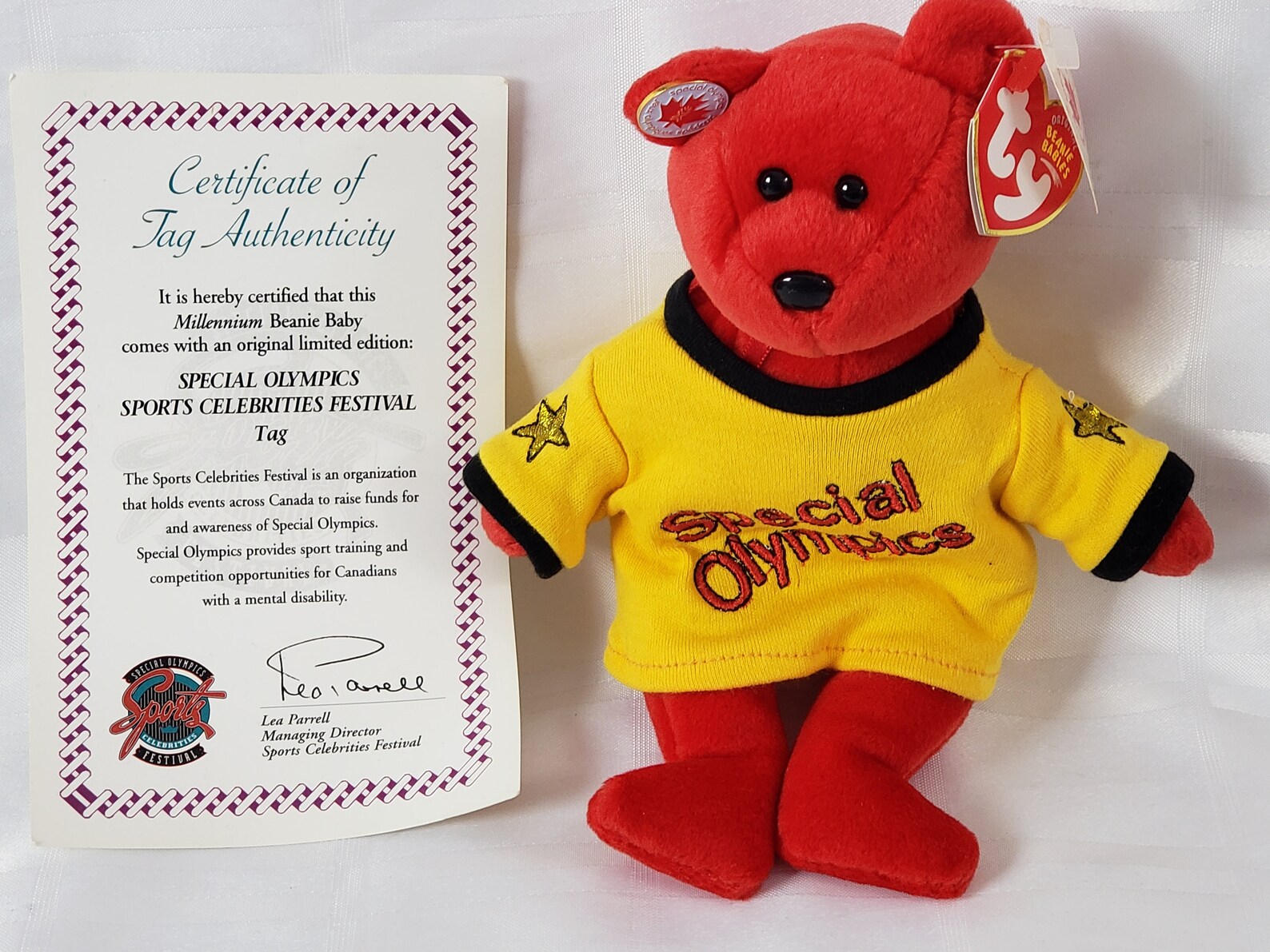 Special Olympics Canada sports collectible TY Beanie Baby with Etsy