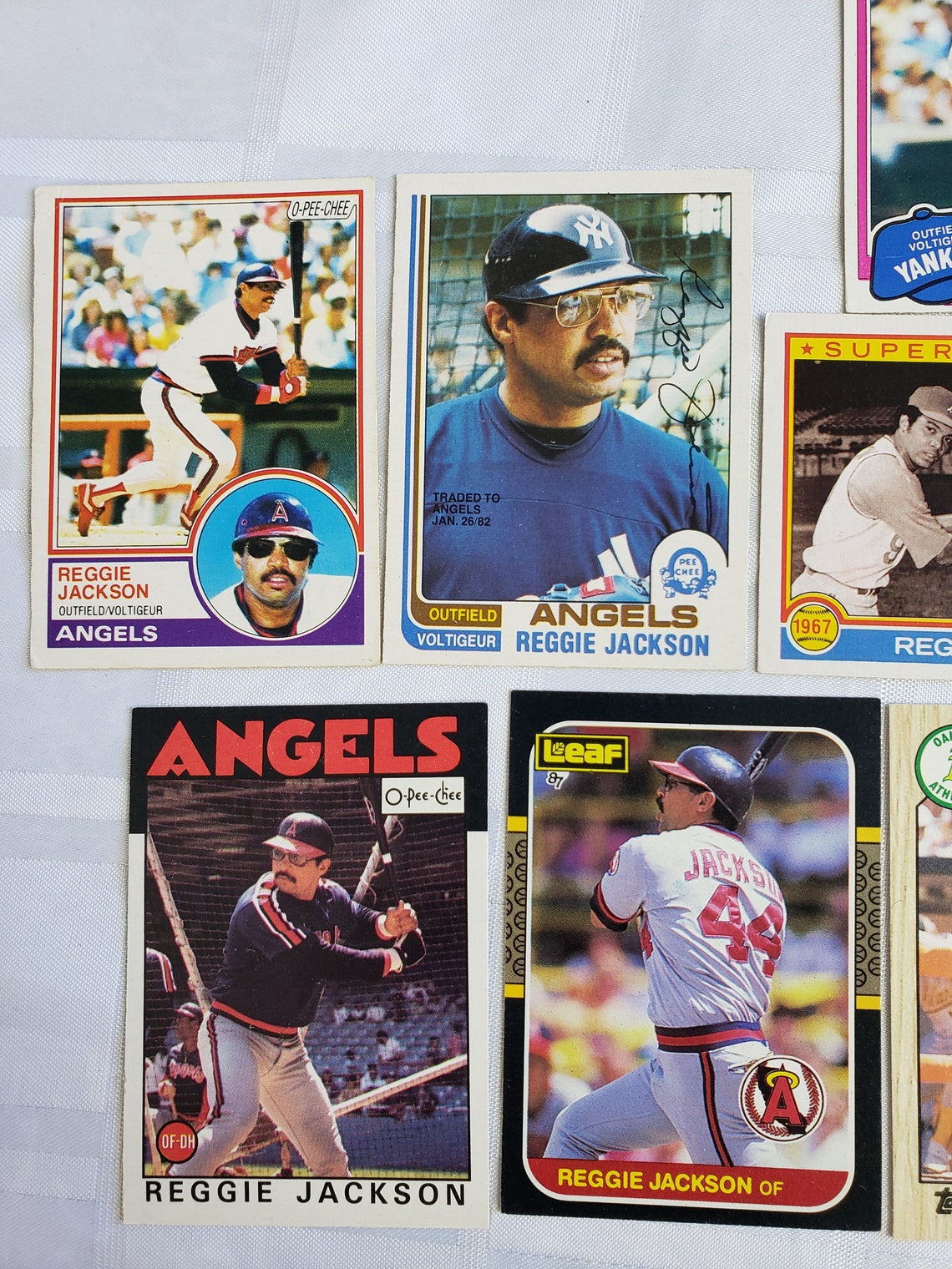 Reggie Jackson baseball card lot of 10 mixed cards MLB sports Etsy