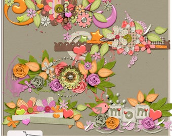 STORE CLOSING! Great Moms Digital Scrapbook Page Clusters