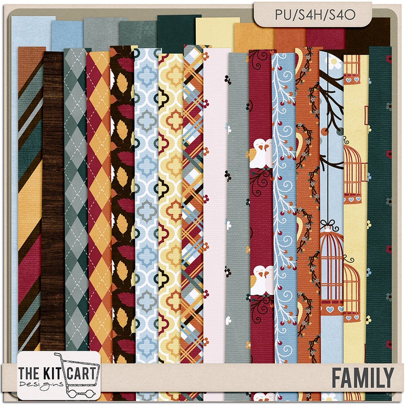 Family Love Digitales Scrapbook Kit Bild 2