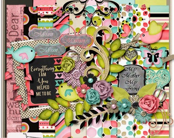 Mom Mothers Day Digtal Scrapbook Kit