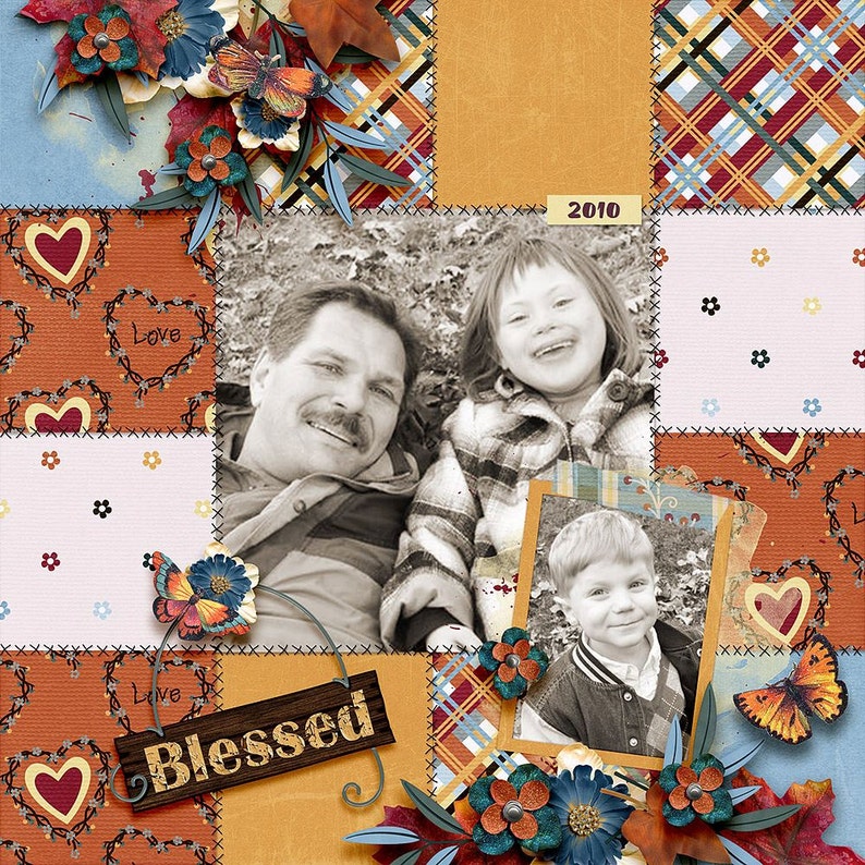 Family Love Digitales Scrapbook Kit Bild 3