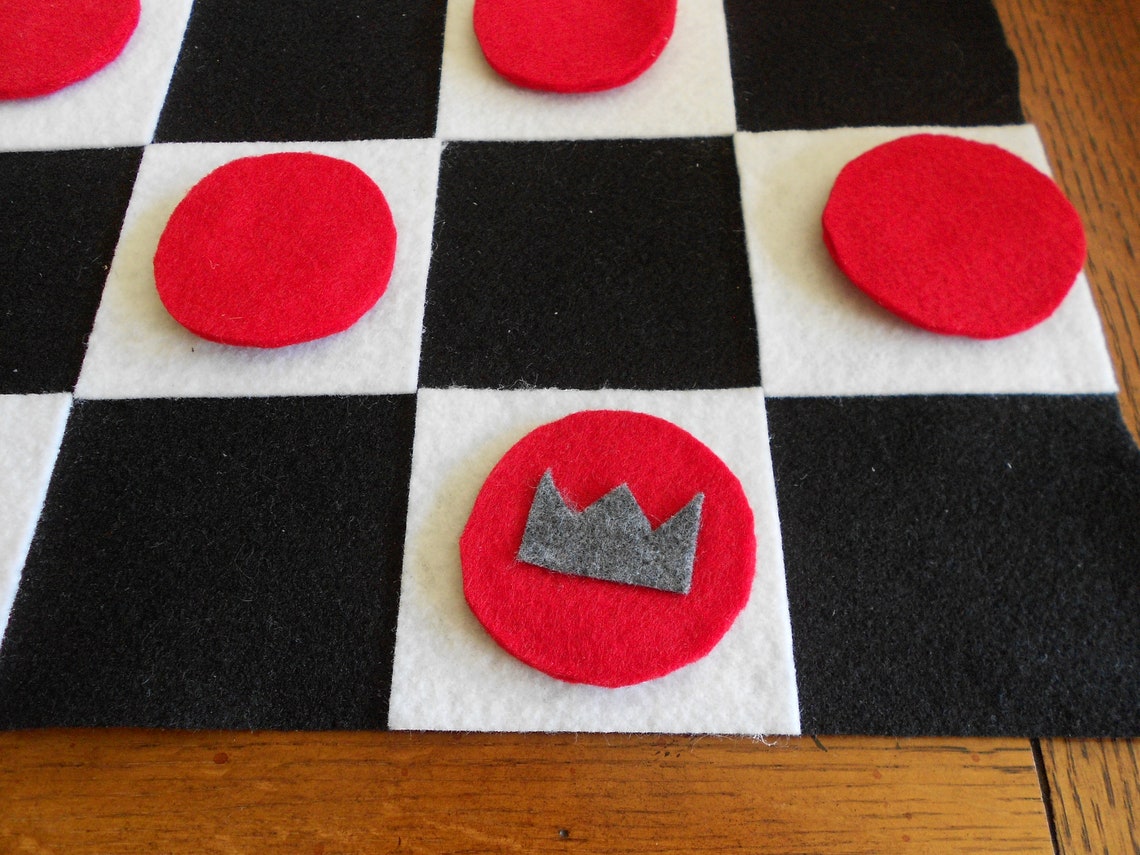Felt Checkerboard Game - Etsy