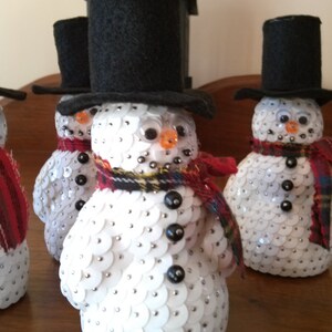Sequin Snowman Shelf Sitter