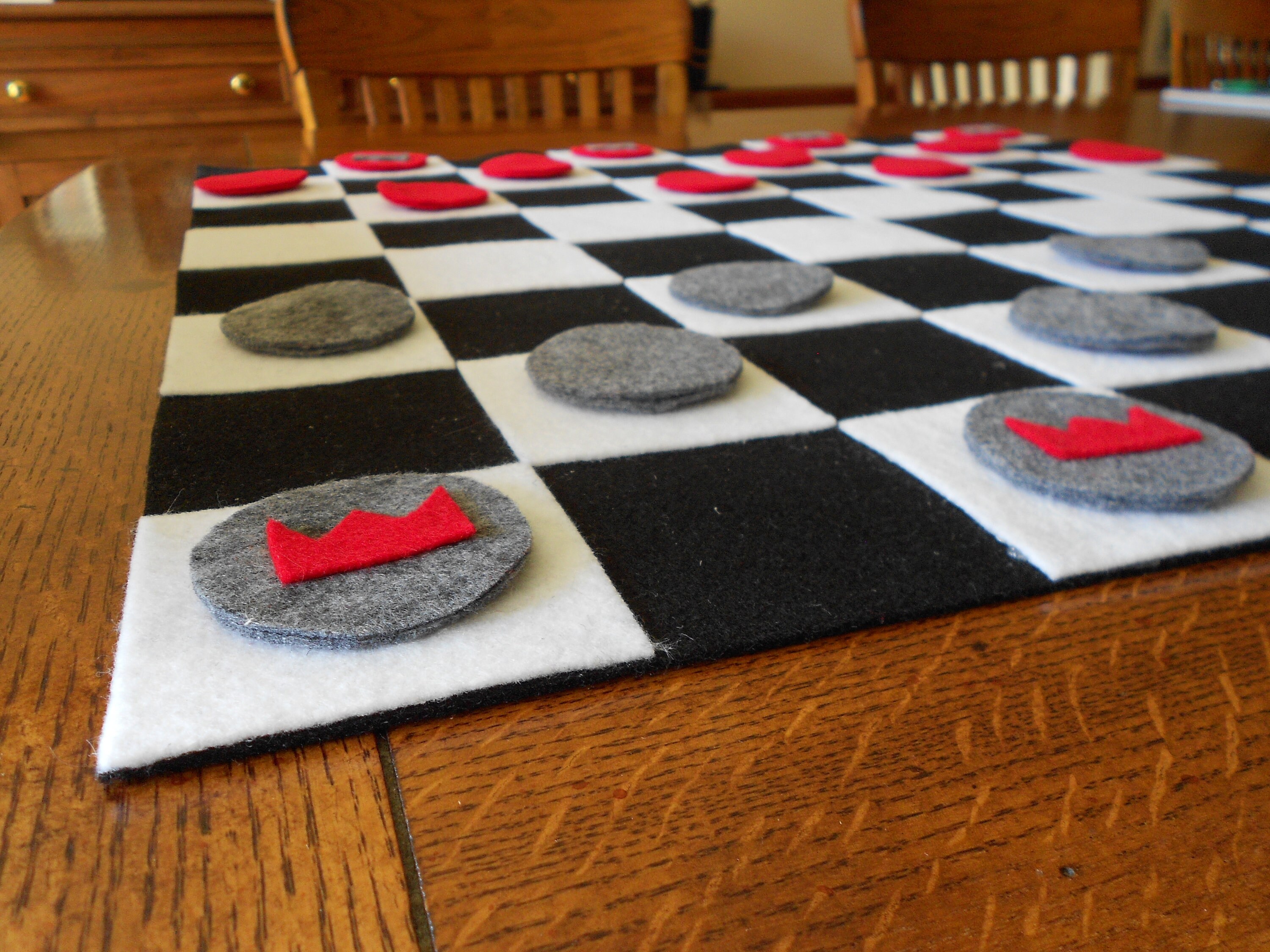 Felt Checkerboard Game - Etsy