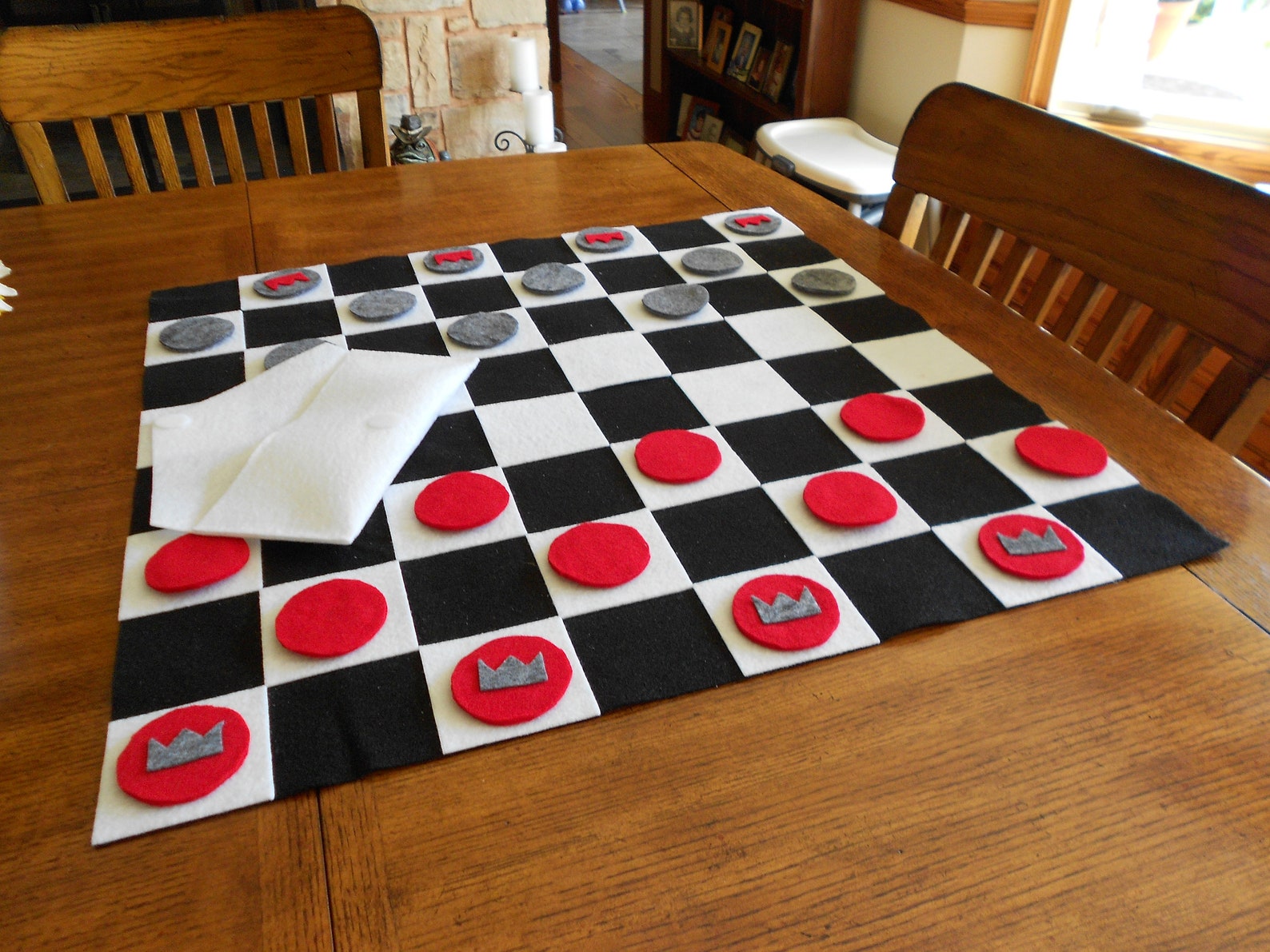 Felt Checkerboard Game - Etsy
