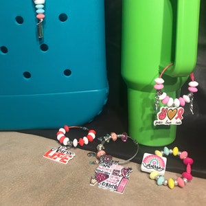 Medizinischer Anhänger: Silikonperle Becher & Bogg Bag Zubehör