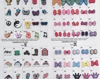 crocs charms etsy