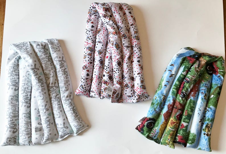 Rice Neck Warmers Microwavable Cold Pack Lavender Scented Etsy