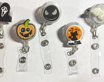 Badge reels, interchangeable charms, Halloween, medical, sports, mix and match, gifts