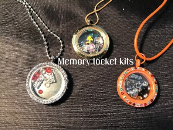 Memory Locket Kit Jewelry Kit Floating Charm Locket Personalize