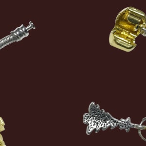 Hollow Paw Charm For Snake Chain Bracelets - European Style Jewelry Spacer
