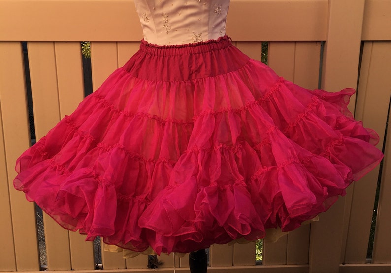 Hot Pink Plush Vintage Petticoat - Etsy