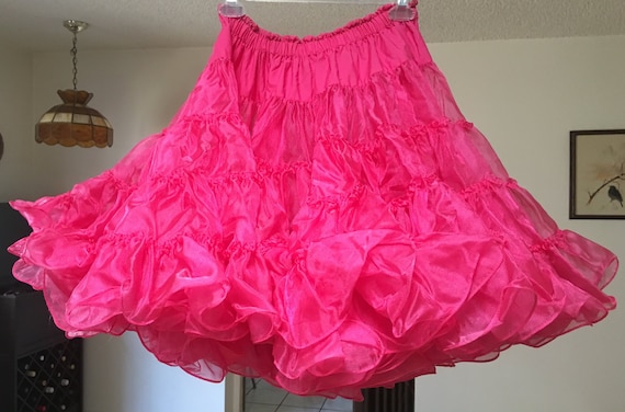 Hot Pink Plush Vintage Petticoat