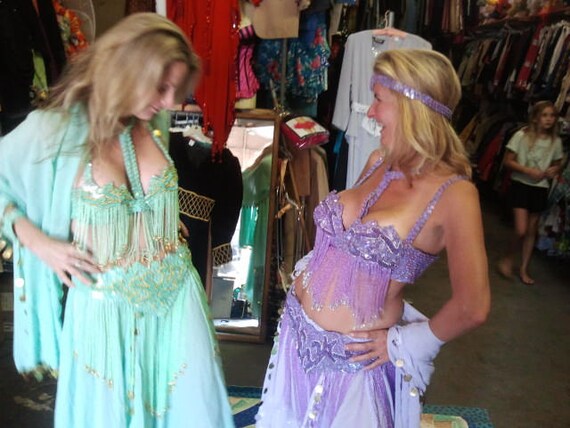 Ruby Red Professional Bellydancer Costume - image 10