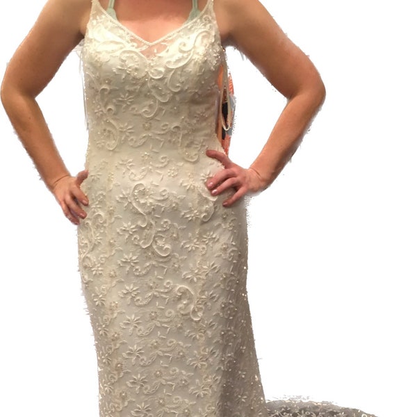 Elegant Wedding Gown size 14