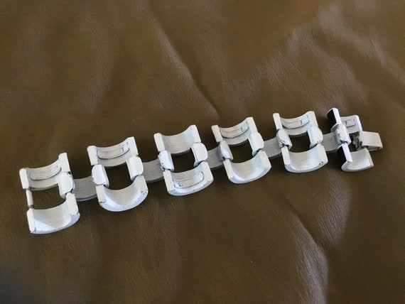 Jay Feinberg 80’s Chunky Bracelet Enamel Metal SI… - image 3