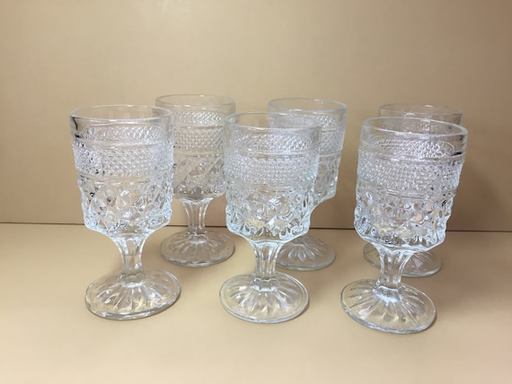 Stemmed Glass Claret//Wine Wexford Anchor Hocking Crystal