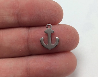 20.5mm x 17mm 100/% Guarantee 1 Stainless Steel Anchor Charm