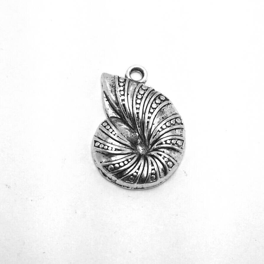 BULK 25 Sea Shell Charms Ocean Charms Silver Beach Charms Etsy