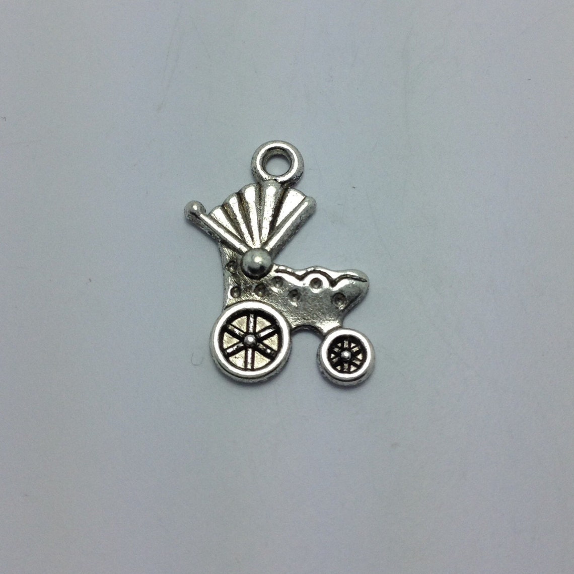 10 Baby Carriage Charms Silver Baby Charms Stroller Charms Etsy
