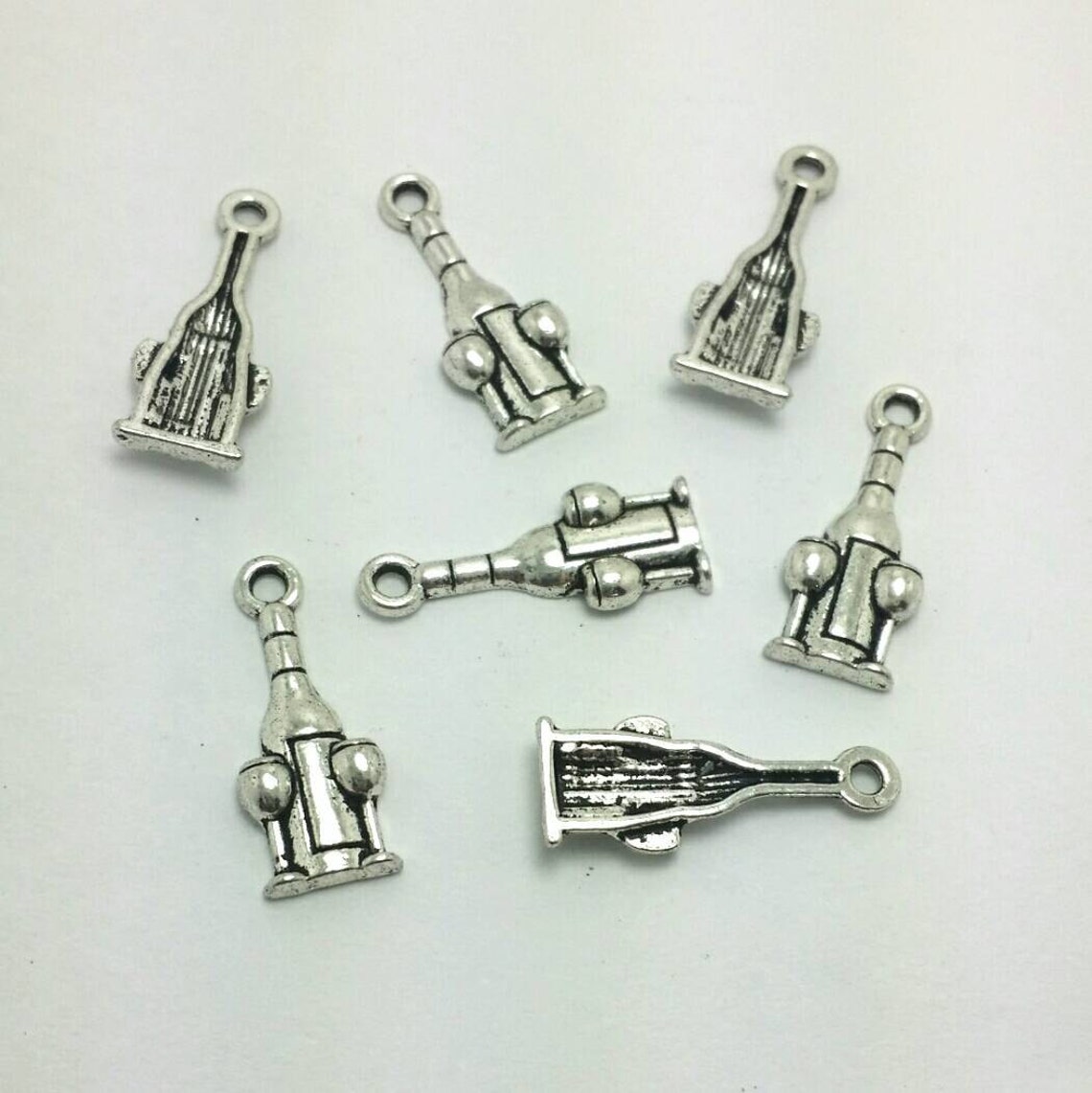 BULK 50 Wine Bottle Charms Wine Charms Drink Charms Bulk Etsy