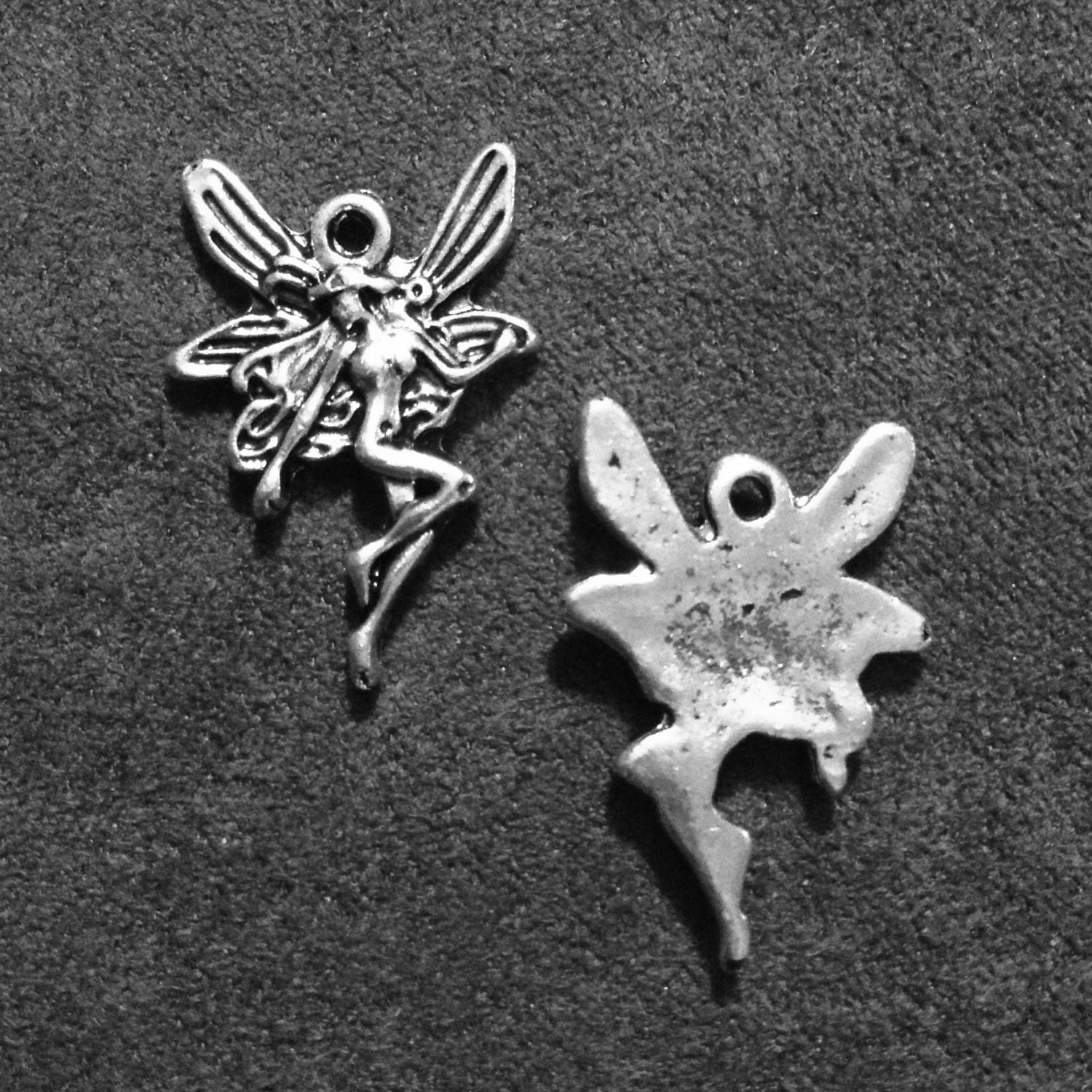 30x Fairy Bulk Charms, Angel Charms, Antique Silver Tone Fairy Charms,  Necklace Pendants D339 