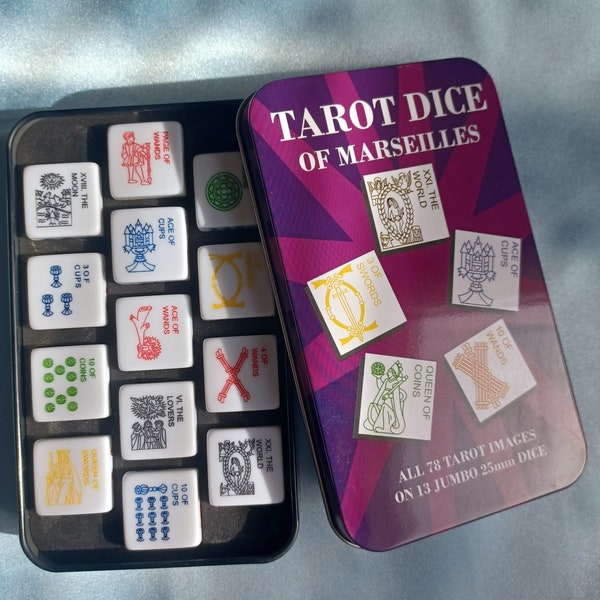 SECONDS Tarot Dice DENTED TIN