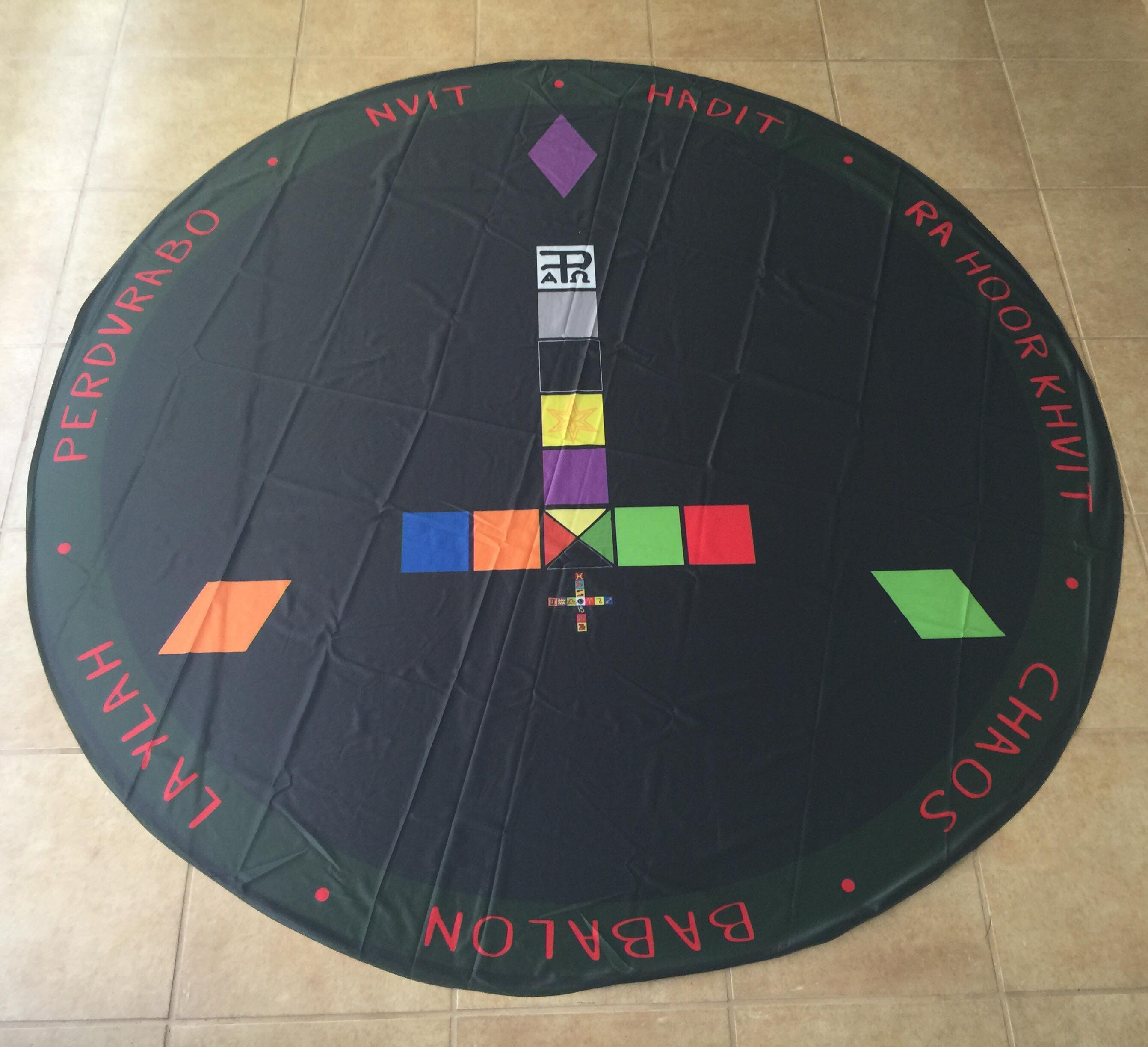 Thelemic Color Ritual Circle Cloth - Etsy UK