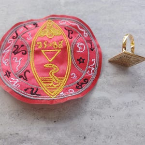 Black Pullet magical Ring & Talisman - Set #20 - grants the ability to know the plans of evil powers and stop them