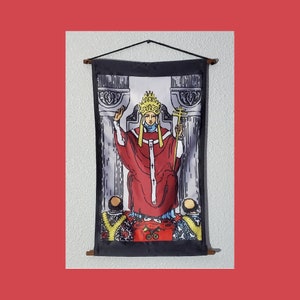 Carta de Tarô Hierofante, tecido decorativo para pendurar na parede