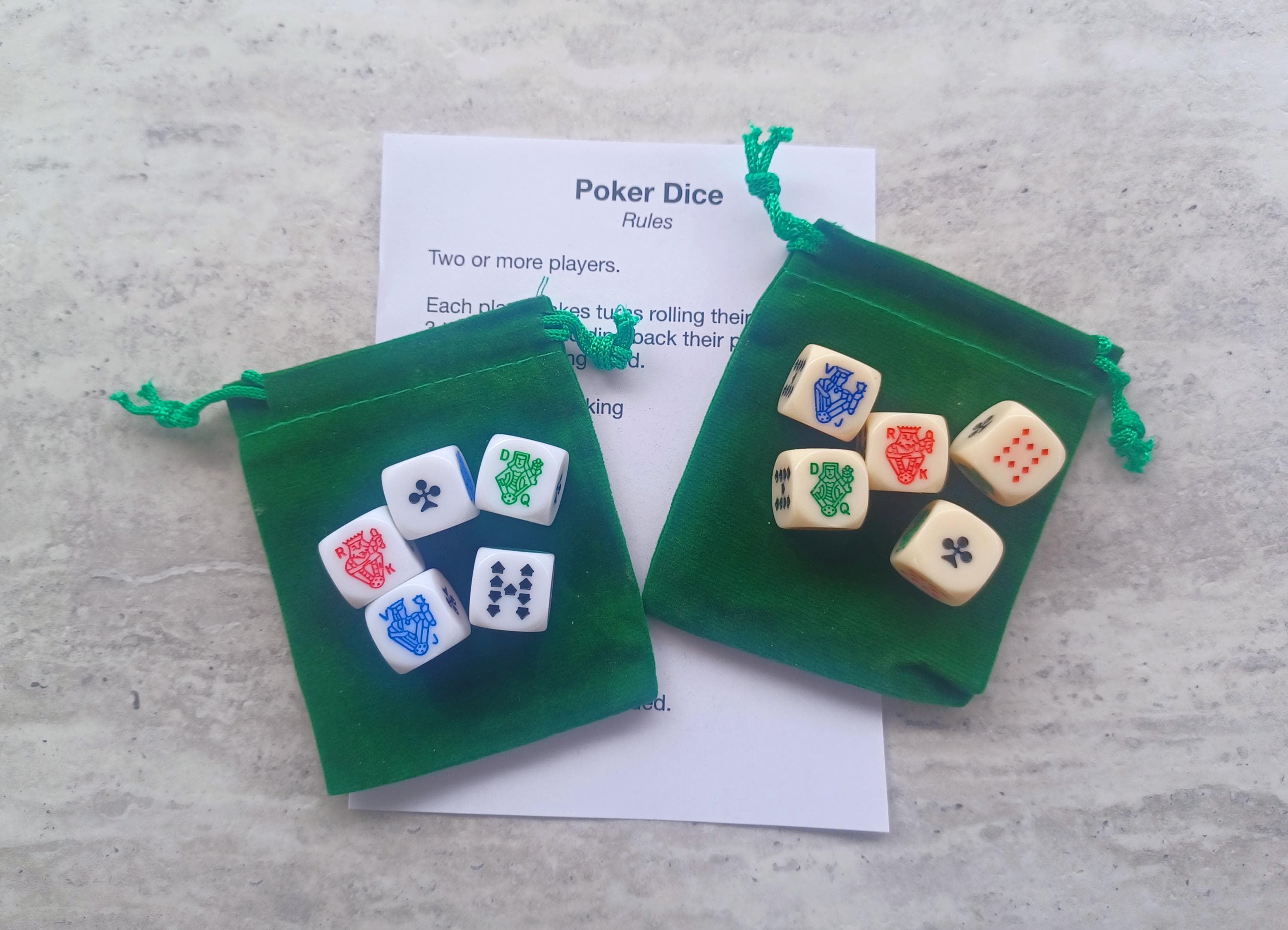 ヴィンテージ　希少　ポーカーダイス　セット Vintage poker dice - Etsy 日本