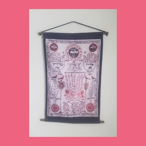 Kabbalistic Diagram of Creation decorative cloth wall hanging