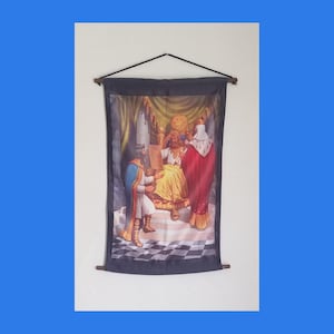 Masonic Three Grandmasters (King Solomon, King Hiram of Tyre & Hiram Abiff) decorative cloth wall hanging